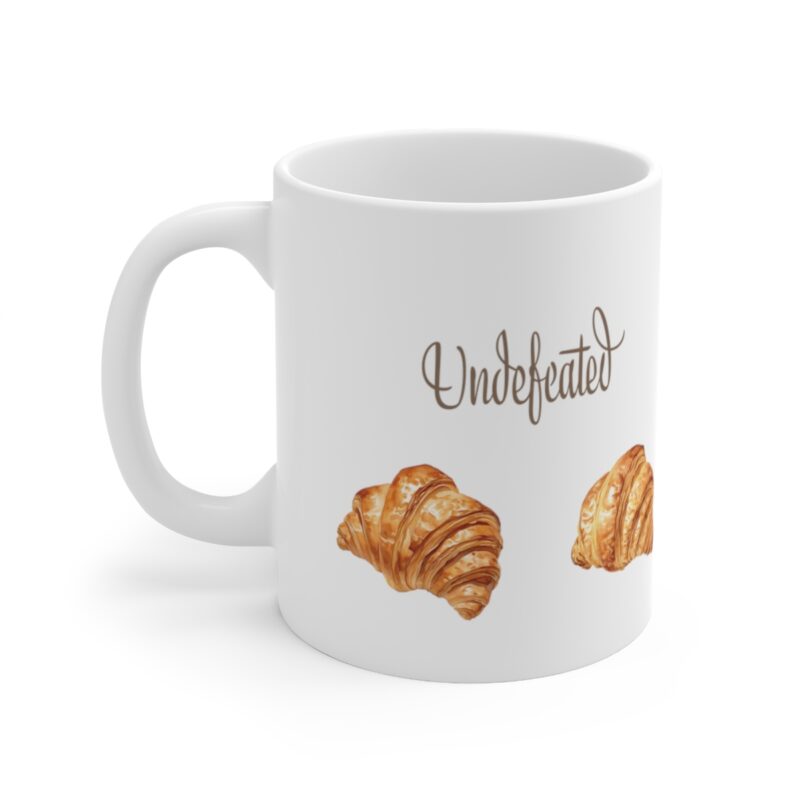 Irresistible Undefeated Croissants - 11oz white mug - Image 3