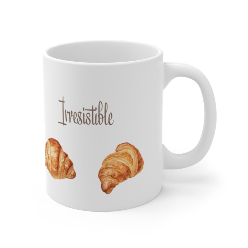 Irresistible Undefeated Croissants - 11oz white mug - Image 4