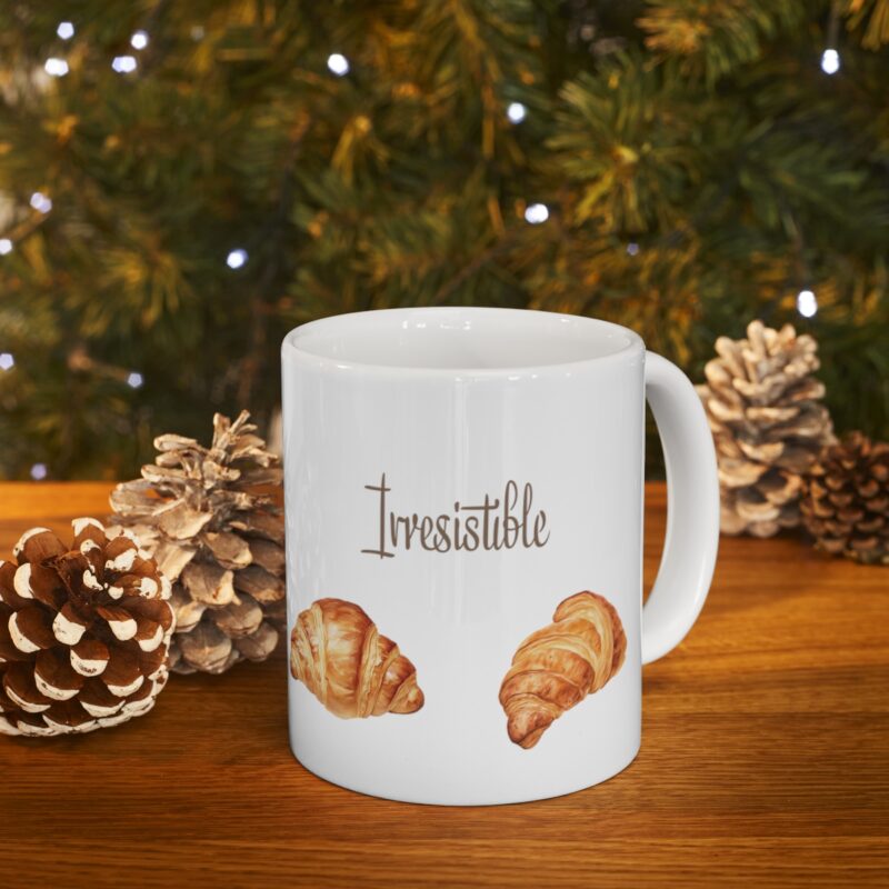 Irresistible Undefeated Croissants - 11oz white mug - Image 9