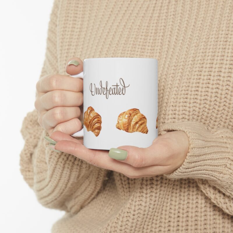 Irresistible Undefeated Croissants - 11oz white mug - Image 10