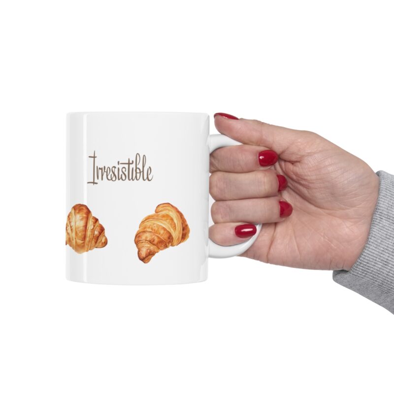 Irresistible Undefeated Croissants - 11oz white mug - Image 12