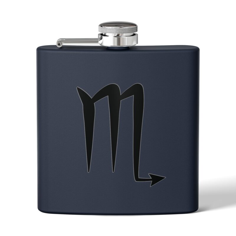 Personalized Stainless Steel Flask - Scorpio Zodiac Gift - Image 13