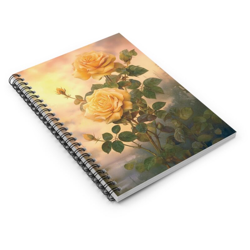 Golden Rose - Spiral Notebook - Image 3