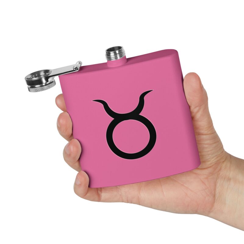 Personalized Stainless Steel Flask - Taurus Zodiac Gift - Image 24