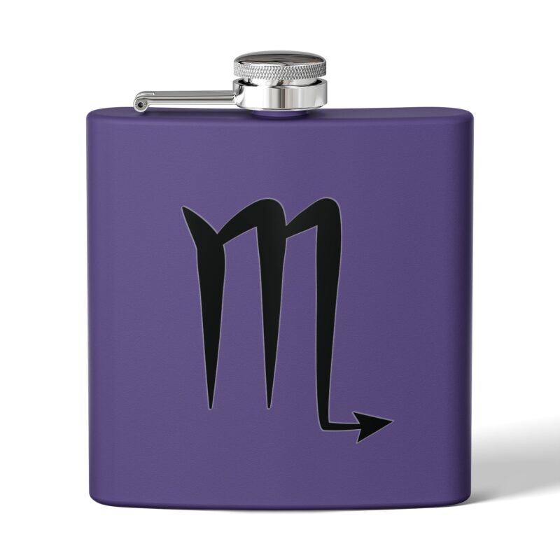 Personalized Stainless Steel Flask - Scorpio Zodiac Gift - Image 17