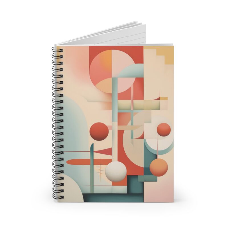 Staggered Ambivalence Abstract - Spiral Notebook - Image 2