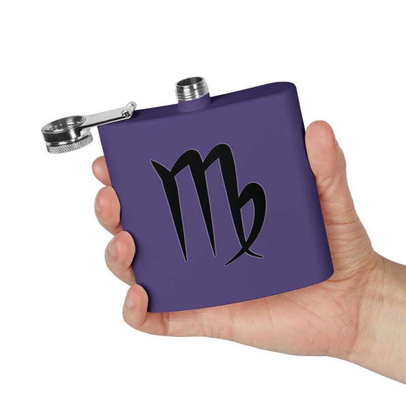 Personalized Stainless Steel Flask - Virgo Zodiac Gift - Image 20