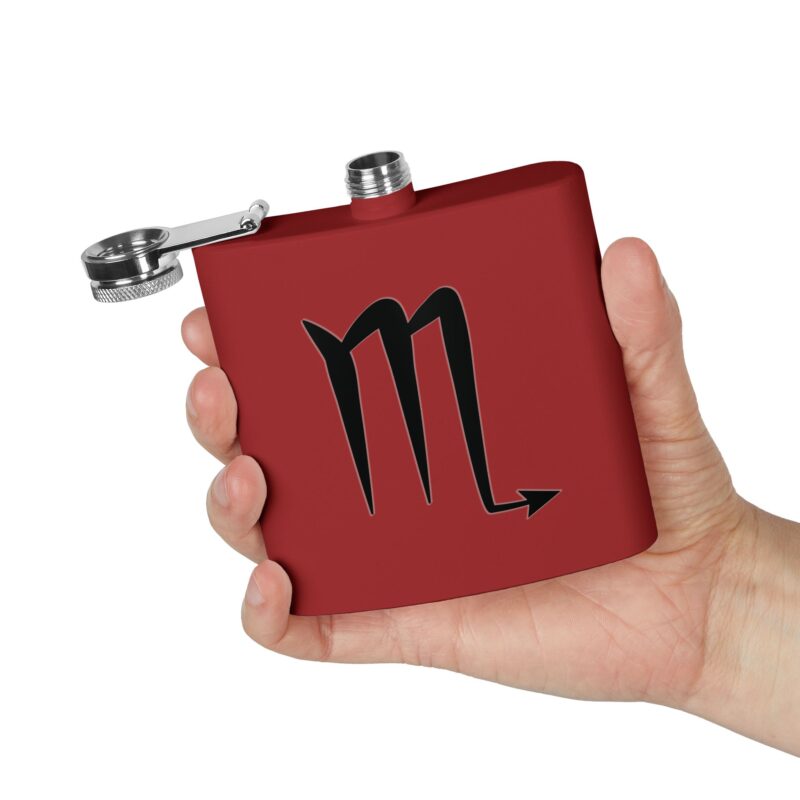Personalized Stainless Steel Flask - Scorpio Zodiac Gift - Image 8