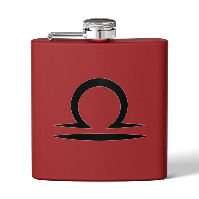 Personalized Stainless Steel Flask - Libra Zodiac Gift - Image 5