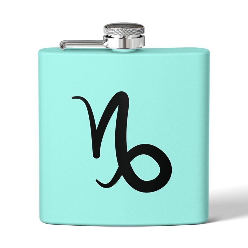 Personalized Stainless Steel Flask - Capricorn Zodiac Gift - Image 9