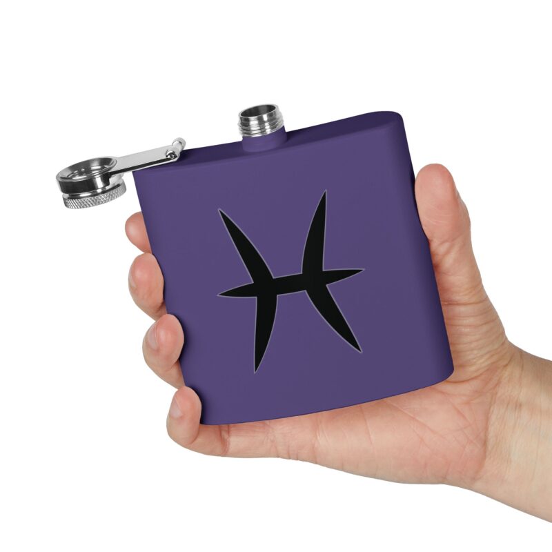 Personalized Stainless Steel Flask - Pisces Zodiac Gift - Image 20