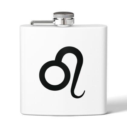Personalized Stainless Steel Flask - Leo Zodiac Gift