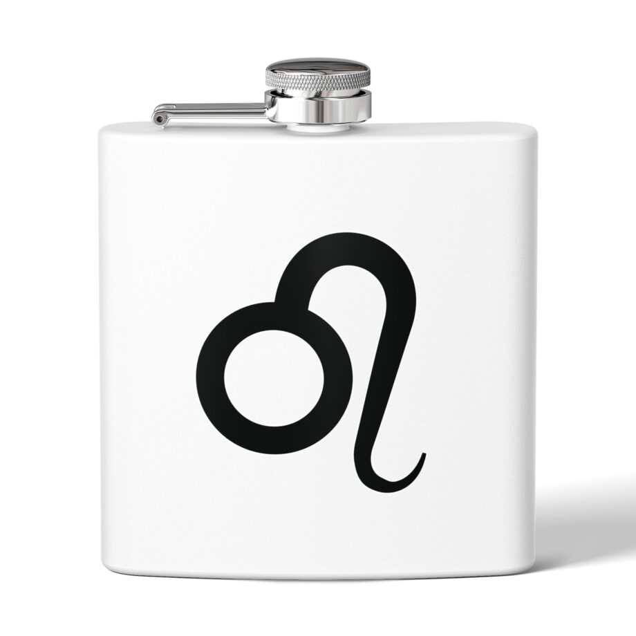 Personalized Stainless Steel Flask - Leo Zodiac Gift
