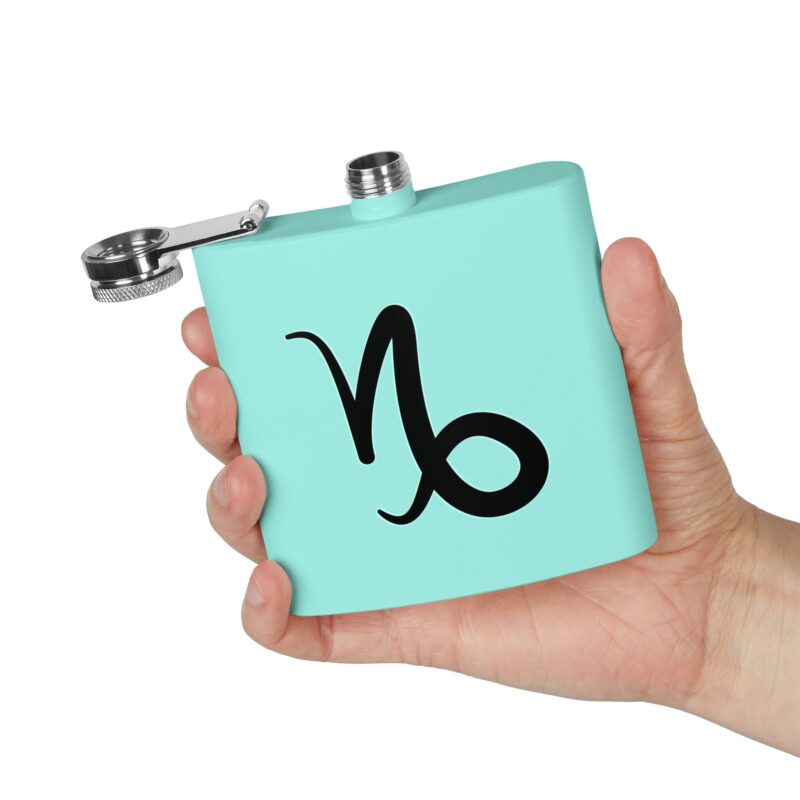 Personalized Stainless Steel Flask - Capricorn Zodiac Gift - Image 12