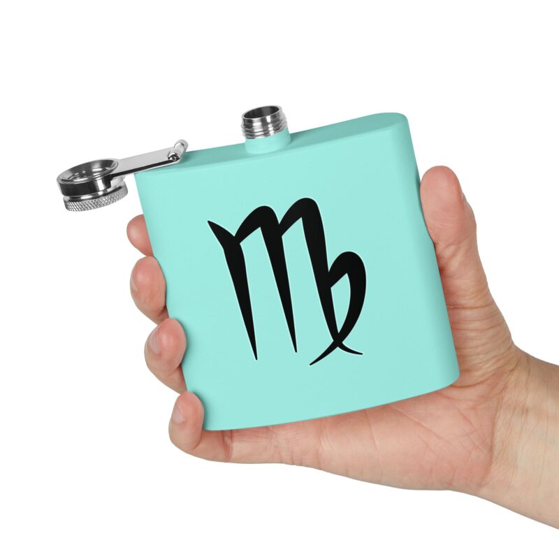 Personalized Stainless Steel Flask - Virgo Zodiac Gift - Image 12