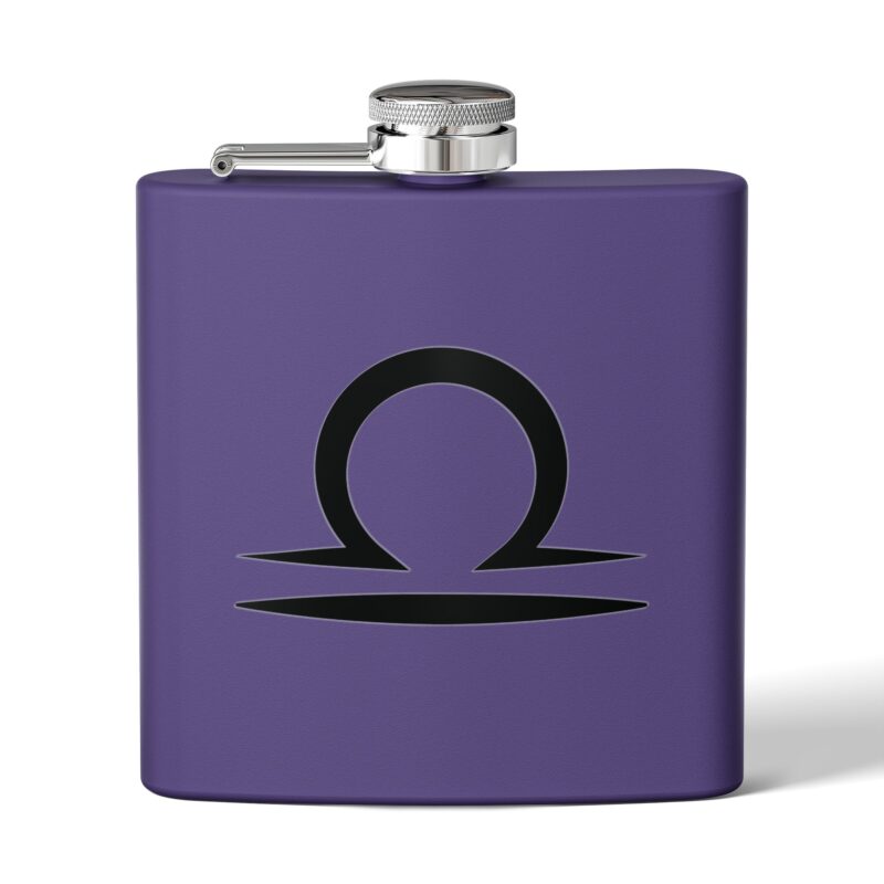 Personalized Stainless Steel Flask - Libra Zodiac Gift - Image 17