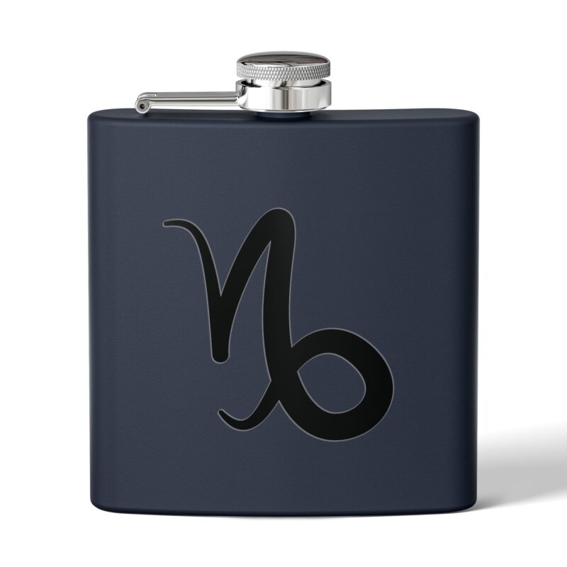 Personalized Stainless Steel Flask - Capricorn Zodiac Gift - Image 13