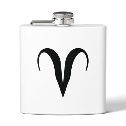 Personalized Stainless Steel Flask - Aries Zodiac Gift