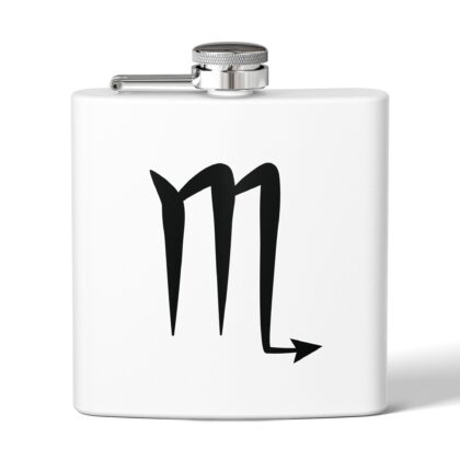 Personalized Stainless Steel Flask - Scorpio Zodiac Gift