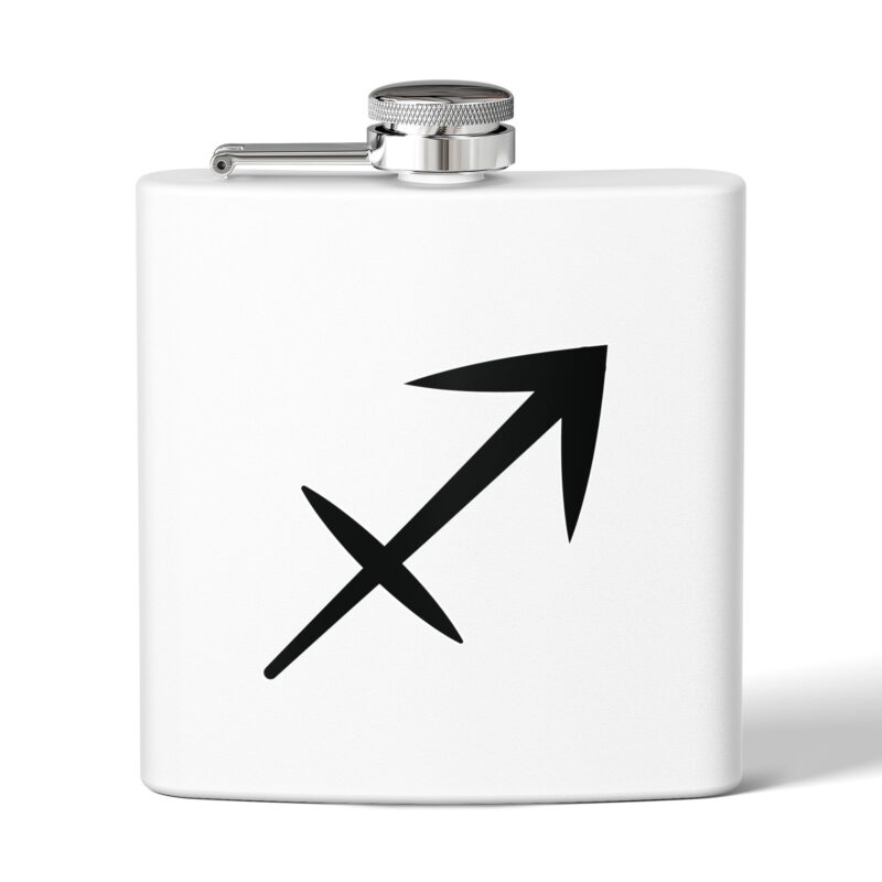 Personalized Stainless Steel Flask - Sagittarius Zodiac Gift