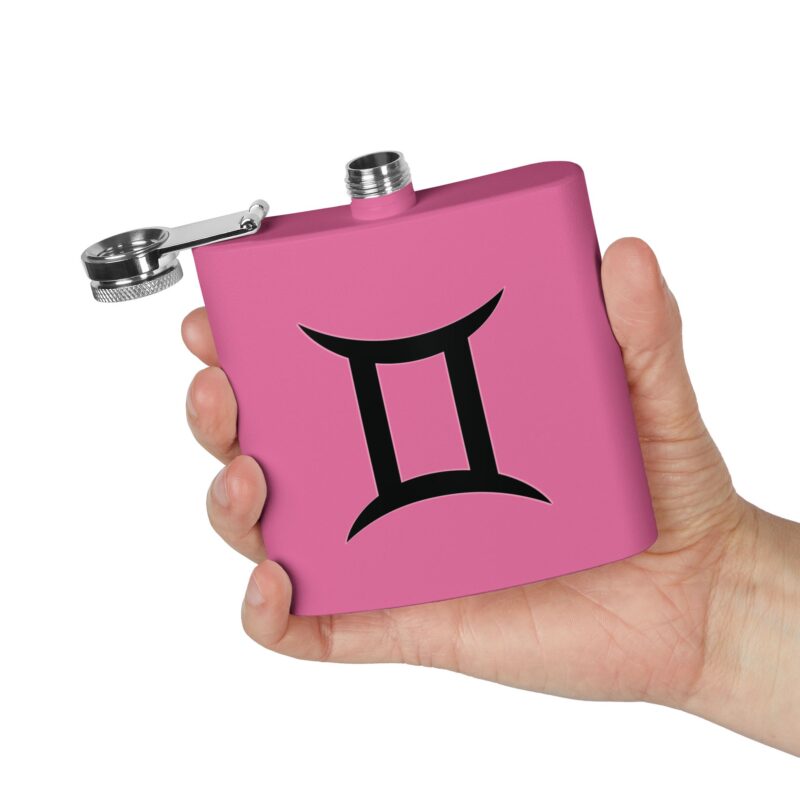 Personalized Stainless Steel Flask - Gemini Zodiac Gift - Image 24