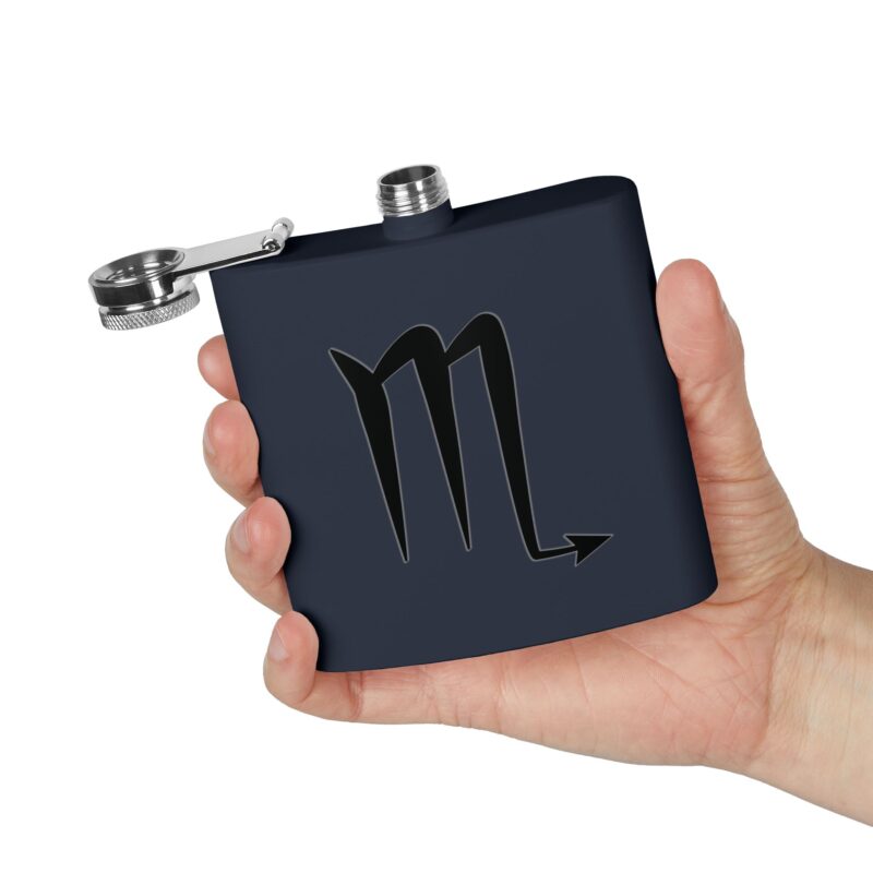Personalized Stainless Steel Flask - Scorpio Zodiac Gift - Image 16
