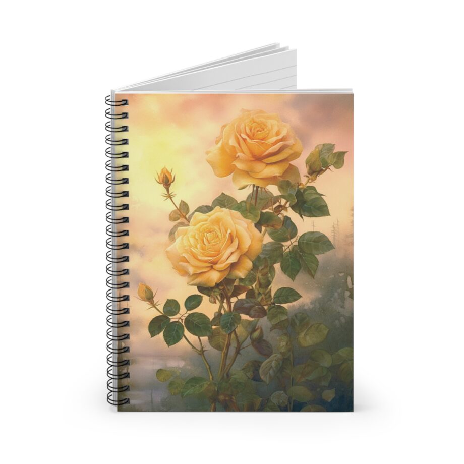 Golden Rose - Spiral Notebook