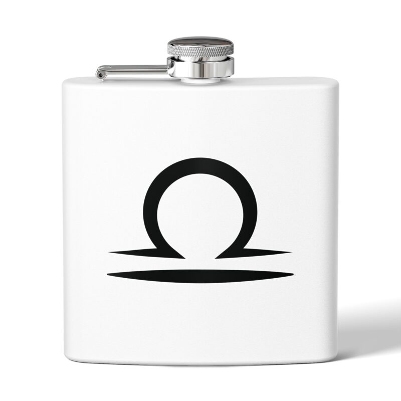 Personalized Stainless Steel Flask - Libra Zodiac Gift