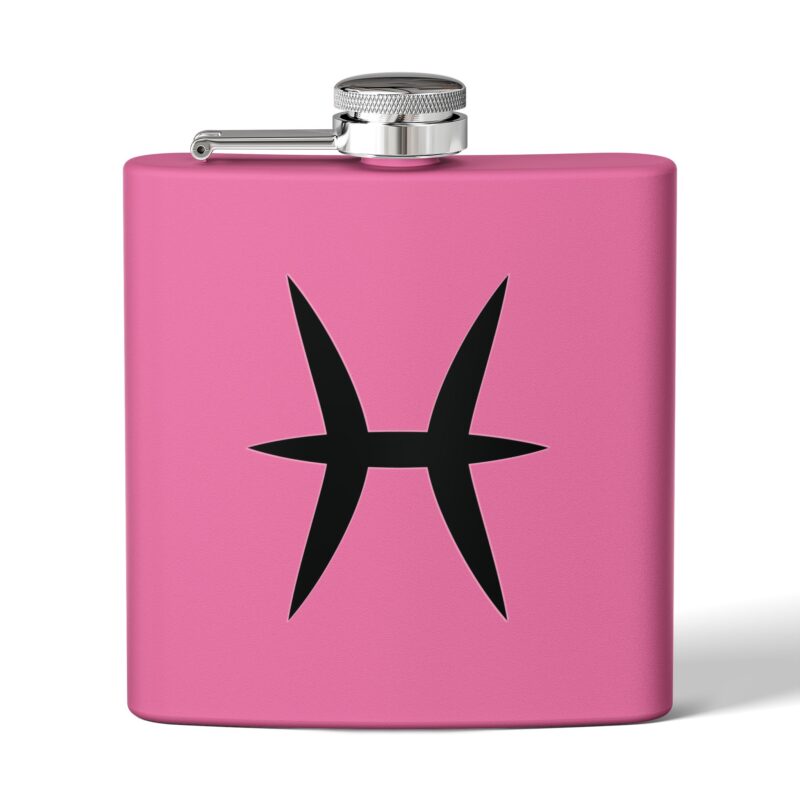 Personalized Stainless Steel Flask - Pisces Zodiac Gift - Image 21