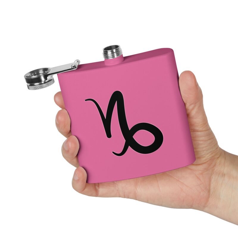 Personalized Stainless Steel Flask - Capricorn Zodiac Gift - Image 24