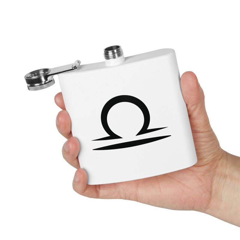 Personalized Stainless Steel Flask - Libra Zodiac Gift - Image 4