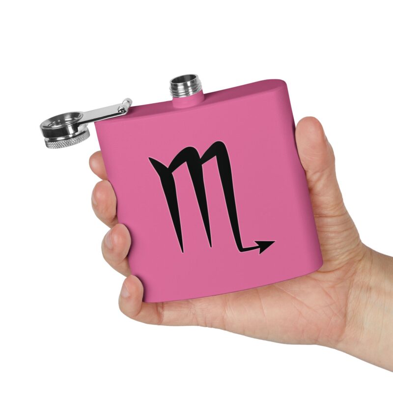 Personalized Stainless Steel Flask - Scorpio Zodiac Gift - Image 24