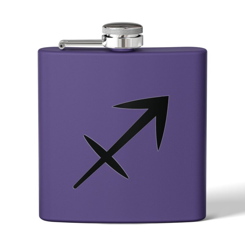 Personalized Stainless Steel Flask - Sagittarius Zodiac Gift - Image 17