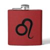 Personalized Stainless Steel Flask - Leo Zodiac Gift - Image 5