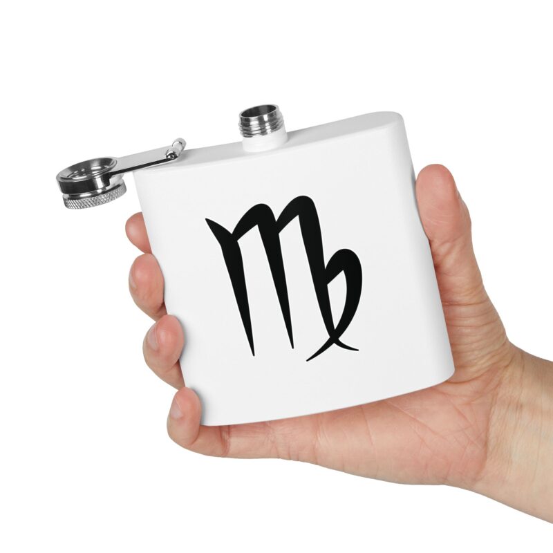Personalized Stainless Steel Flask - Virgo Zodiac Gift - Image 4