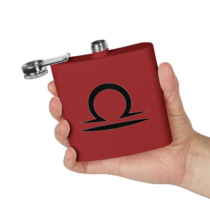 Personalized Stainless Steel Flask - Libra Zodiac Gift - Image 8