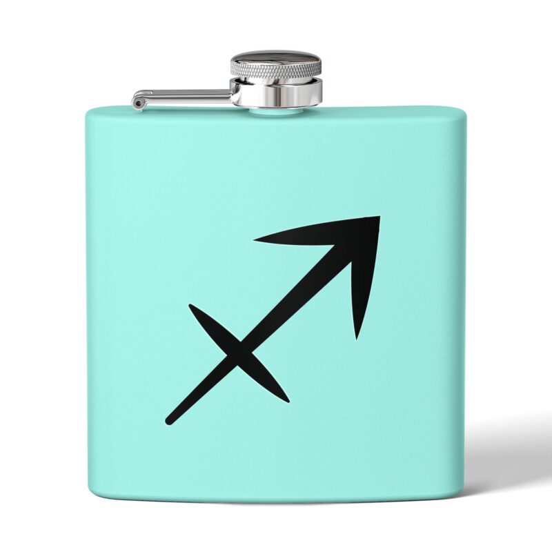 Personalized Stainless Steel Flask - Sagittarius Zodiac Gift - Image 9