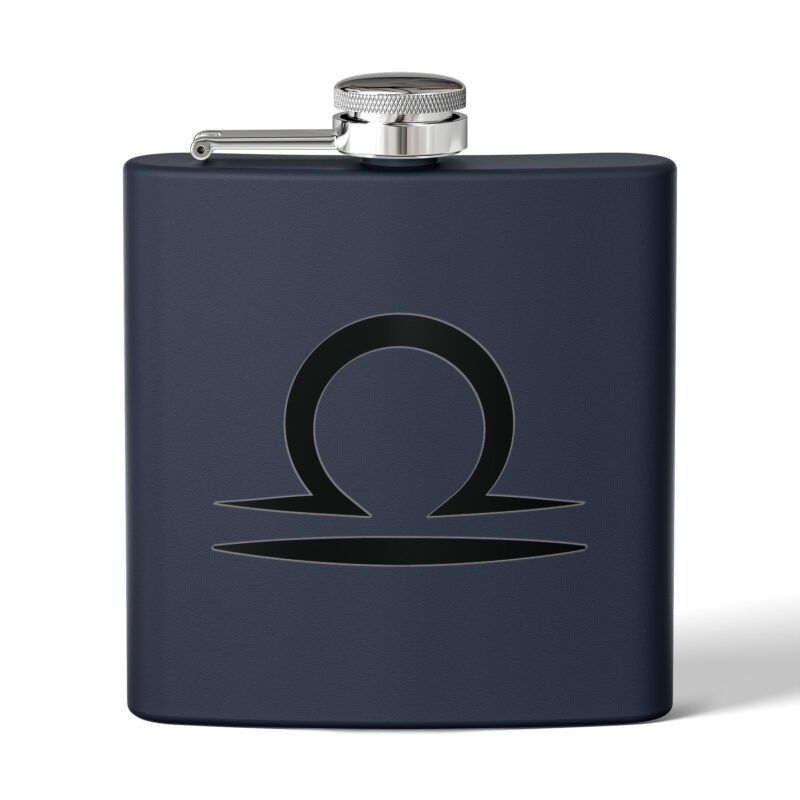 Personalized Stainless Steel Flask - Libra Zodiac Gift - Image 13