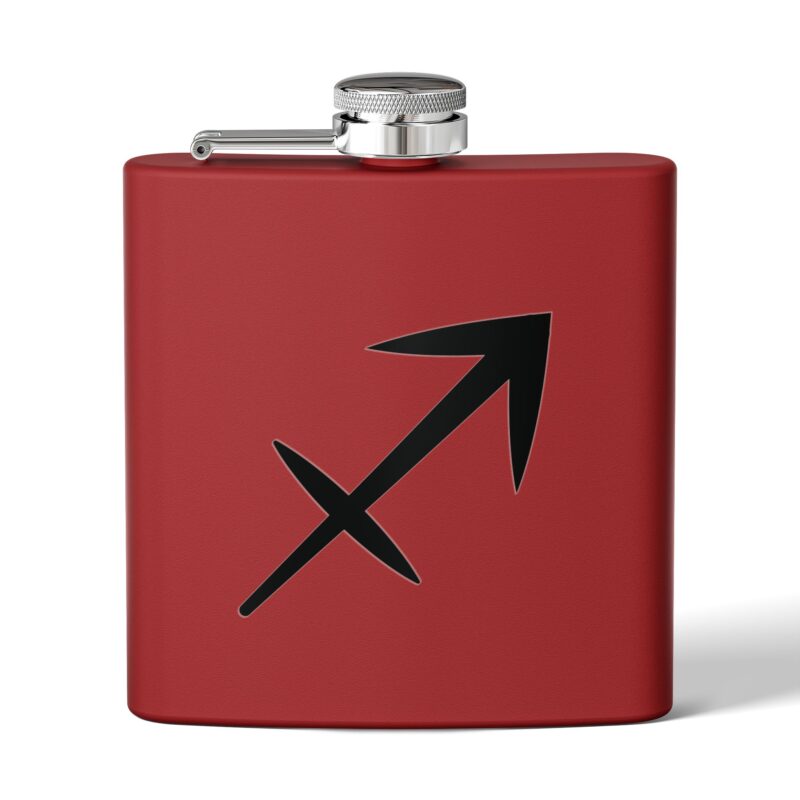 Personalized Stainless Steel Flask - Sagittarius Zodiac Gift - Image 5