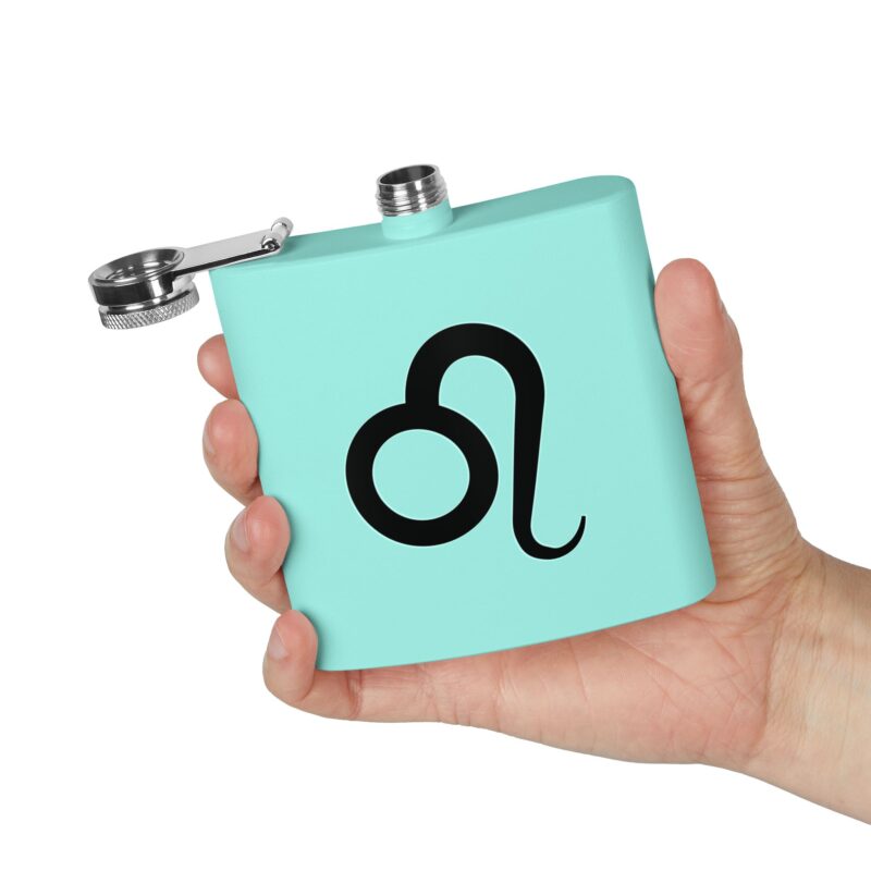 Personalized Stainless Steel Flask - Leo Zodiac Gift - Image 12