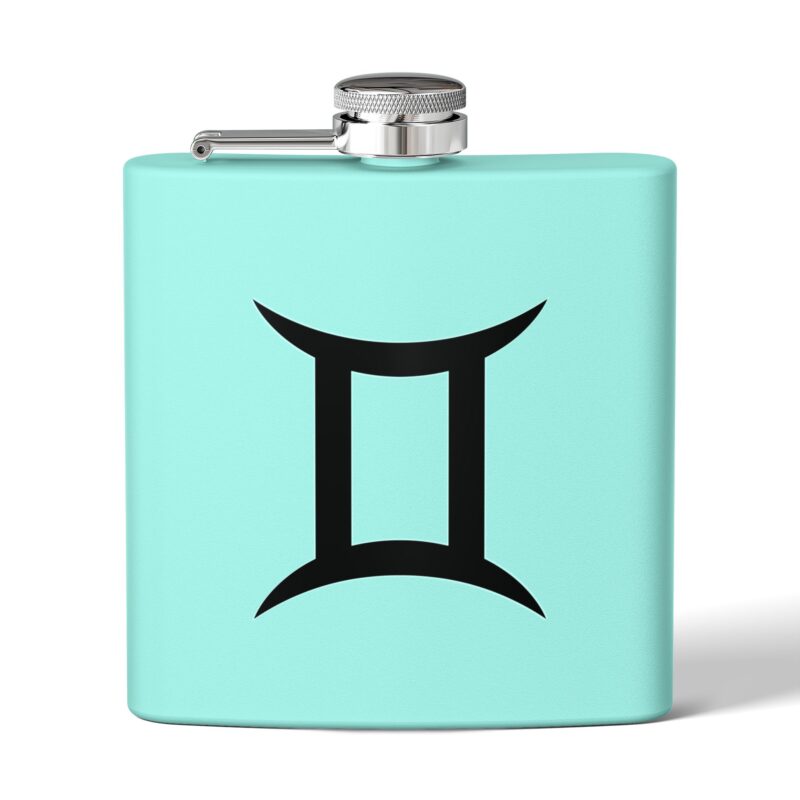 Personalized Stainless Steel Flask - Gemini Zodiac Gift - Image 9