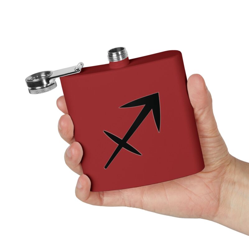 Personalized Stainless Steel Flask - Sagittarius Zodiac Gift - Image 8