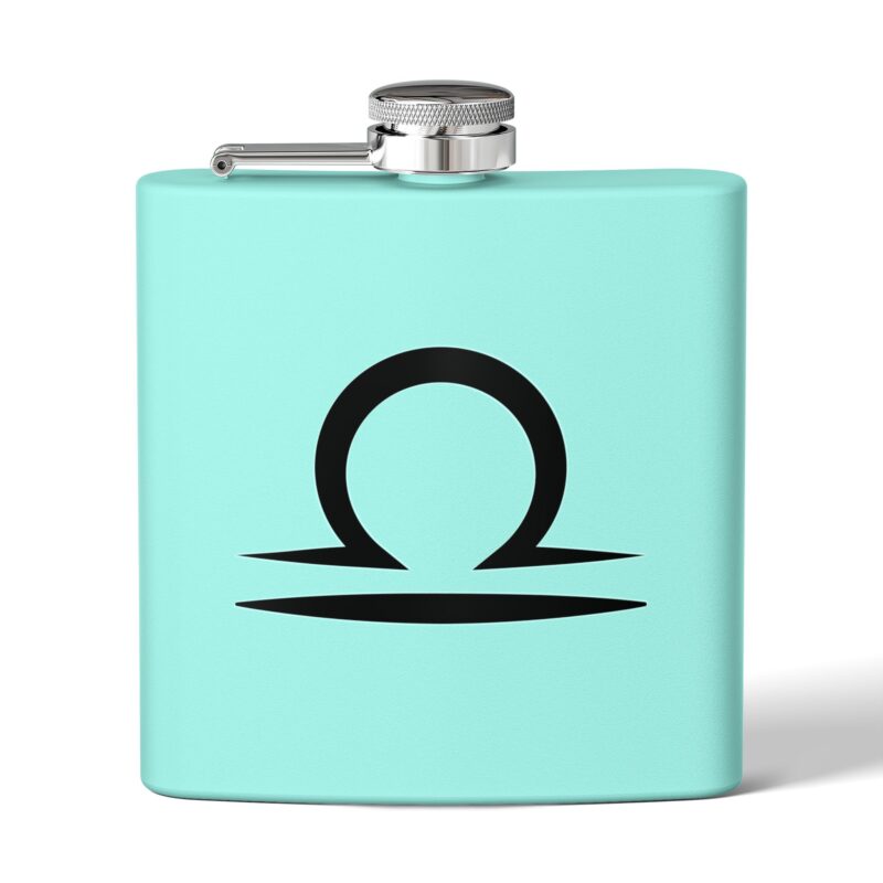 Personalized Stainless Steel Flask - Libra Zodiac Gift - Image 9