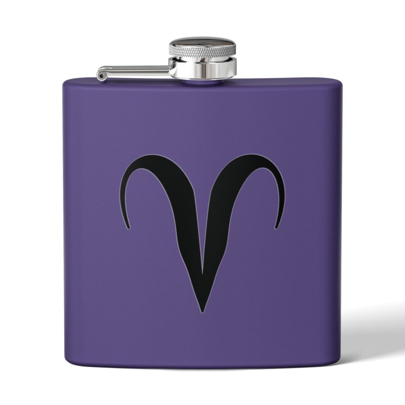 Personalized Stainless Steel Flask - Aries Zodiac Gift - Image 17