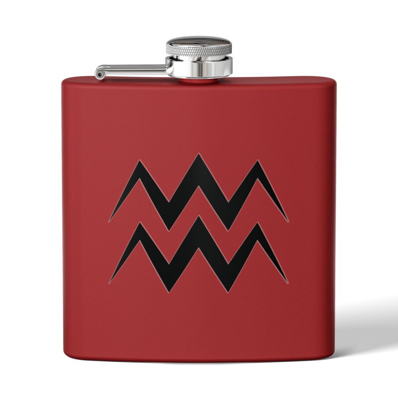 Personalized Stainless Steel Flask - Aquarius Zodiac Gift - Image 5
