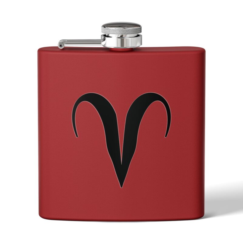 Personalized Stainless Steel Flask - Aries Zodiac Gift - Image 5