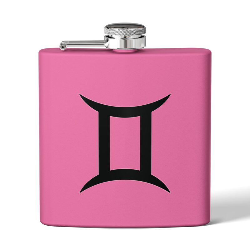Personalized Stainless Steel Flask - Gemini Zodiac Gift - Image 21