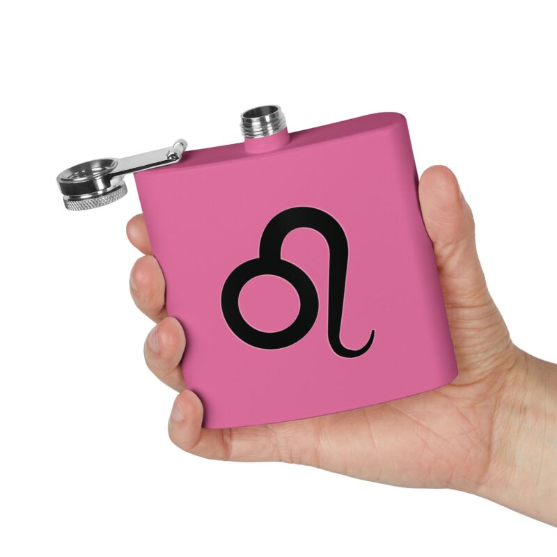 Personalized Stainless Steel Flask - Leo Zodiac Gift - Image 24
