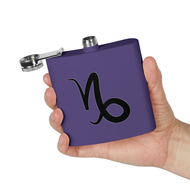 Personalized Stainless Steel Flask - Capricorn Zodiac Gift - Image 20