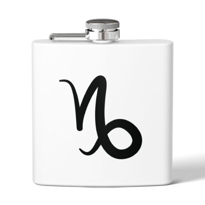 Personalized Stainless Steel Flask - Capricorn Zodiac Gift